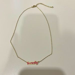 Howdy necklace